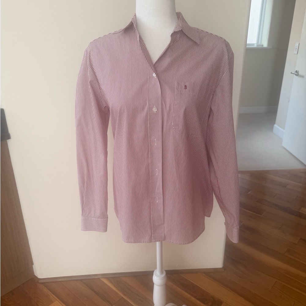 Eterna Women's Blouse - Red Stripes
